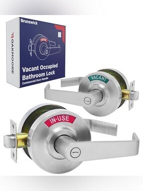 OAKMOORE Commercial Door Handle | Vacant Occupied & Commercial Restroom Lock,New